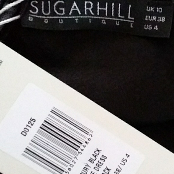 Modcloth Sugarhill Boutique Black Dress Sz 4 - Picture 7 of 7